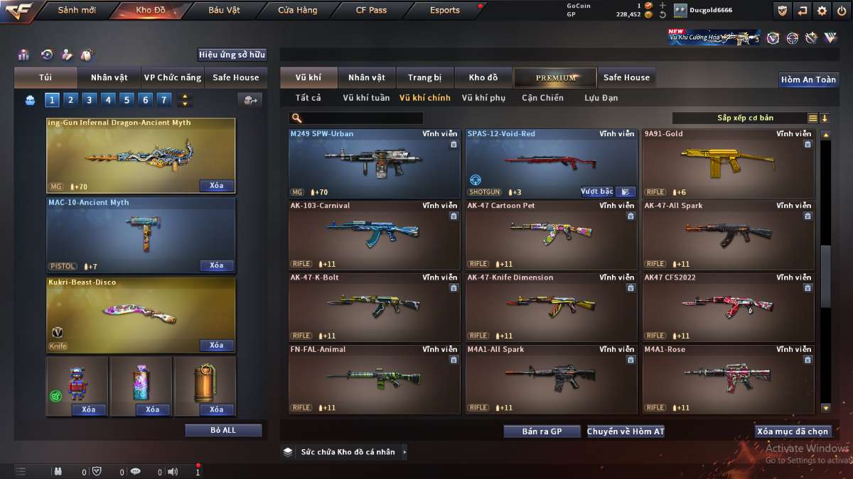 shop acc cf uy tin gia re